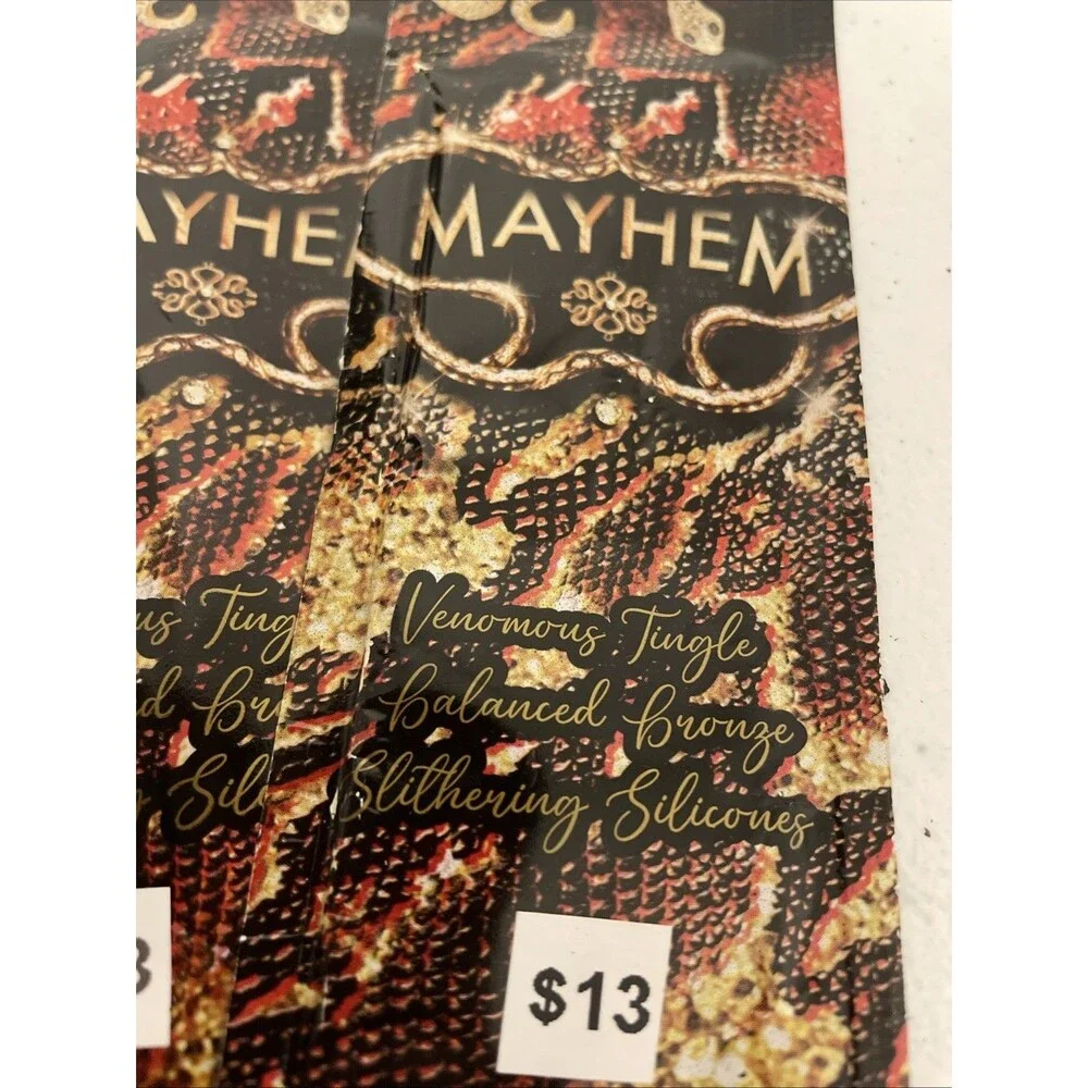 5 Designer Skin Mayhem Tingle Bronzer Tanning Lotion Packets